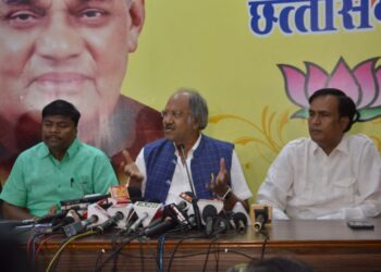 हसदेव अरण्य के जंगलों की कटाई के लिए भूपेश सरकार जिम्मेदार : बृजमोहन