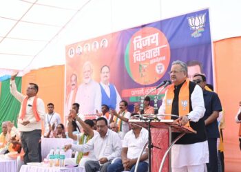 डॉ. रमन ने मोहला-मानपुर में आमसभा को संबोधित किया