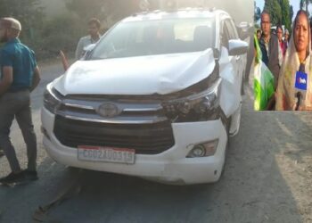 मंत्री रजवाड़े का काफिला हादसे का शिकार, सभी सुरक्षित