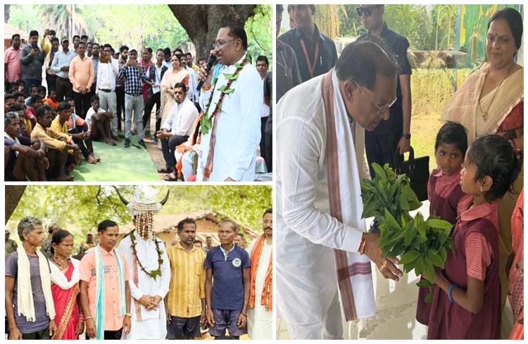 मुख्यमंत्री विष्णु देव साय पहुंचे दंतेवाड़ा जिले के ग्राम मुलेर : छत्तीसगढ़ के अंतिम छोर पर पहुंचा सुशासन तिहार